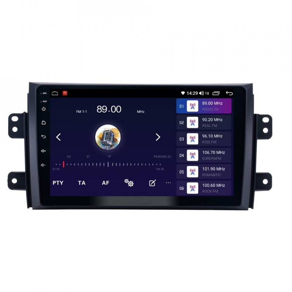 Navigatie dedicata cu Android Fiat Sedici 2006 - 2015, 8GB RAM, Radio GPS Dual Zone, Display HD QLED 9