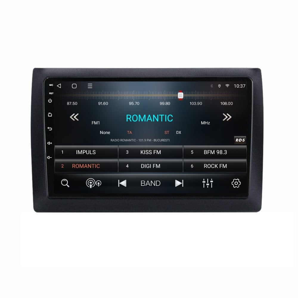 Navigatie dedicata cu Android Fiat Stilo 2001 - 2011, 2GB RAM, Radio GPS Dual Zone, Display HD QLED 9