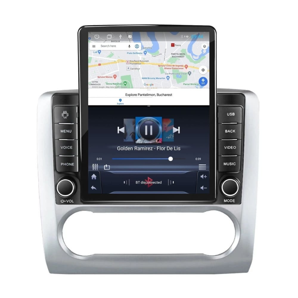 Navigatie dedicata cu Android Ford Focus II 2004 - 2011, clima automata, 1GB RAM, Radio GPS Dual Zone, Touchscreen IPS 9.7