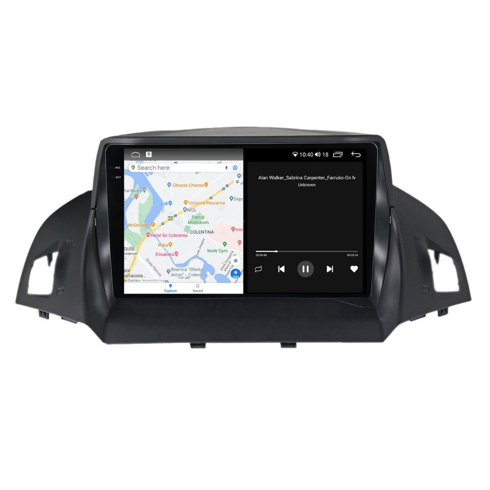 Navigatie dedicata cu Android Ford Kuga II 2012 - 2019, 4GB RAM, Radio GPS Dual Zone, Display 2K QLED 9.5