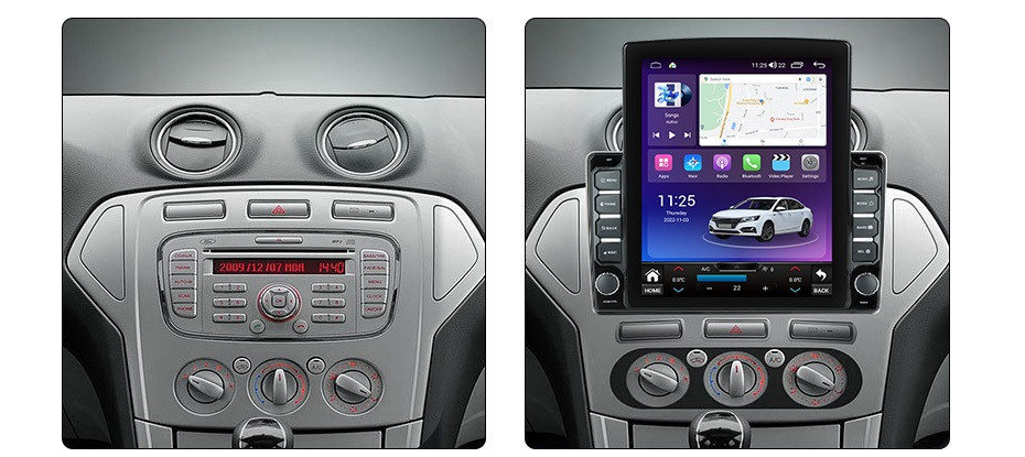 Navigatie dedicata cu Android Ford Mondeo IV 2007 - 2011, 8GB RAM, Radio GPS Dual Zone, Touchscreen IPS 9.7