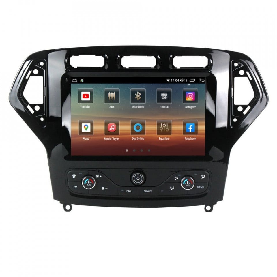 Navigatie dedicata cu Android Ford Mondeo IV 2007 - 2011 cu navigatie originala, 8GB RAM, Radio GPS Dual Zone, Display HD QLED 9