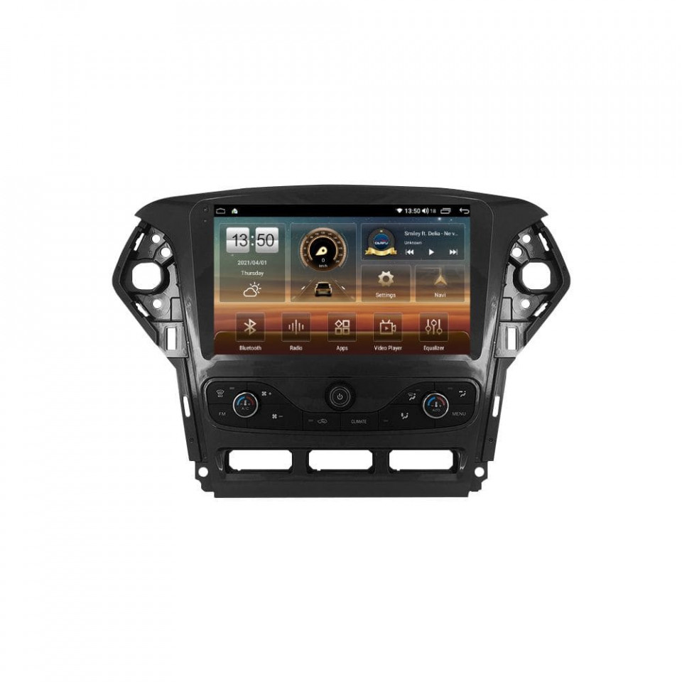 Navigatie dedicata cu Android Ford Mondeo IV 2011 - 2014 cu navigatie originala, 6GB RAM, Radio GPS Dual Zone, Display HD QLED 9