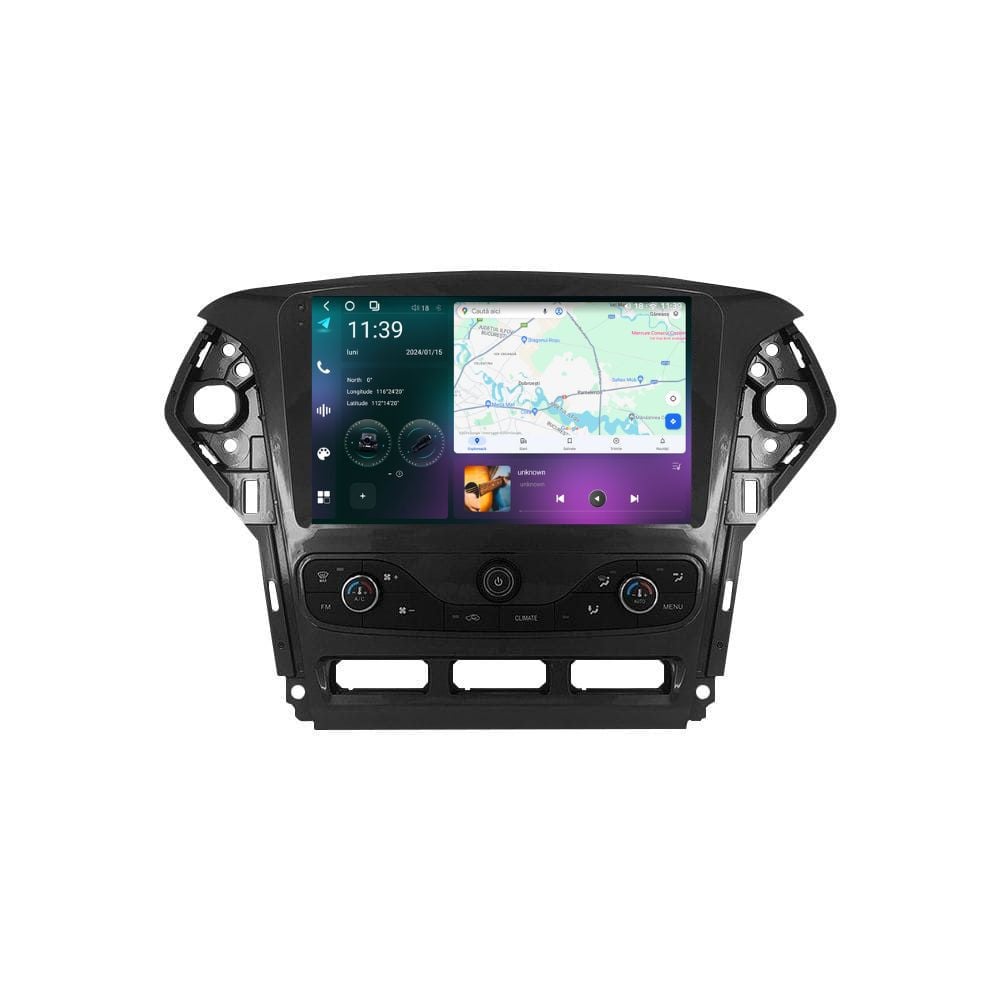 Navigatie dedicata cu Android Ford Mondeo IV 2011 - 2014 cu navigatie originala, 12GB RAM, Radio GPS Dual Zone, Display 2K QLED 9.5