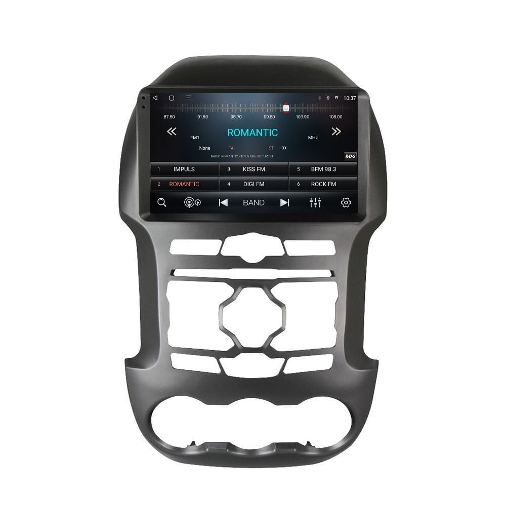 Navigatie dedicata cu Android Ford Ranger 2011 - 2015, 3GB RAM, Radio GPS Dual Zone, Display HD QLED 9