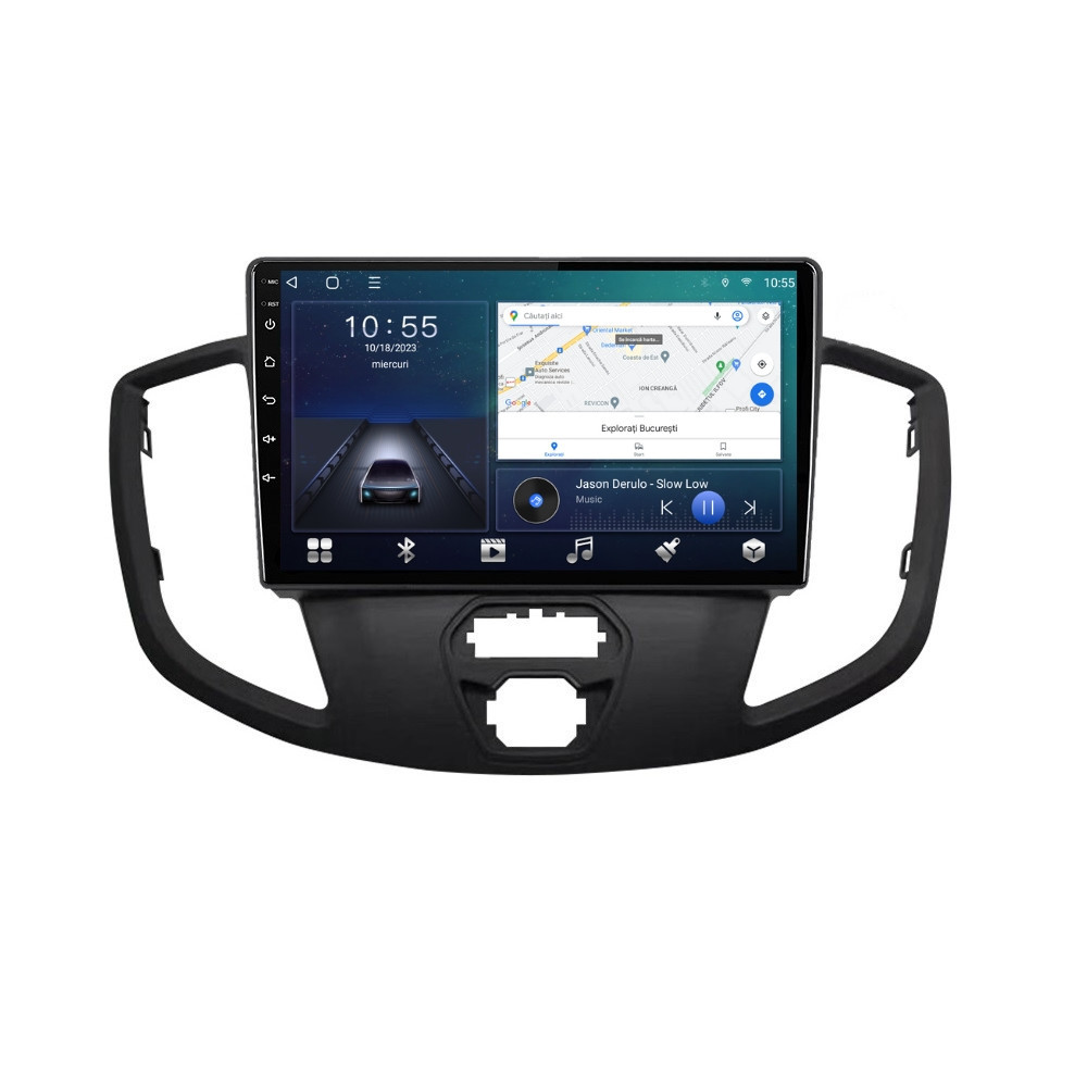 Navigatie dedicata cu Android Ford Transit 2014 - 2020, 2GB RAM, Radio GPS Dual Zone, Display HD QLED 9