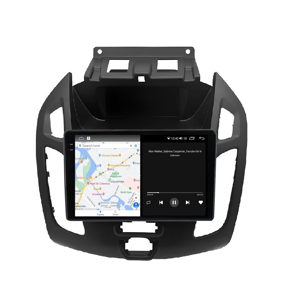 Navigatie dedicata cu Android Ford Transit / Tourneo Connect 2013 - 2018, 4GB RAM, Radio GPS Dual Zone, Display 2K QLED 9.5