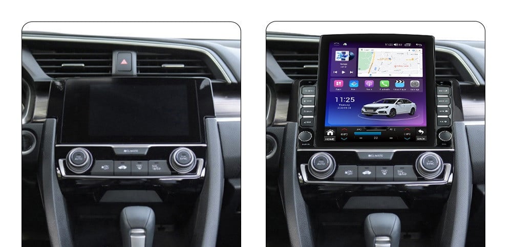 Navigatie dedicata cu Android Honda Civic X 2015 - 2021, 8GB RAM, Radio GPS Dual Zone, Touchscreen IPS 9.7