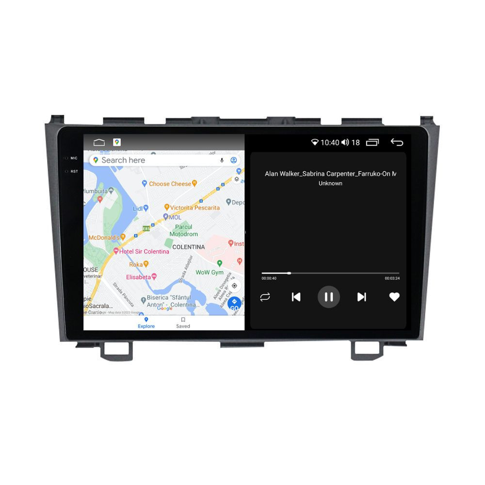 Navigatie dedicata cu Android Honda CR-V III 2006 - 2012, 4GB RAM, Radio GPS Dual Zone, Display 2K QLED 9.5