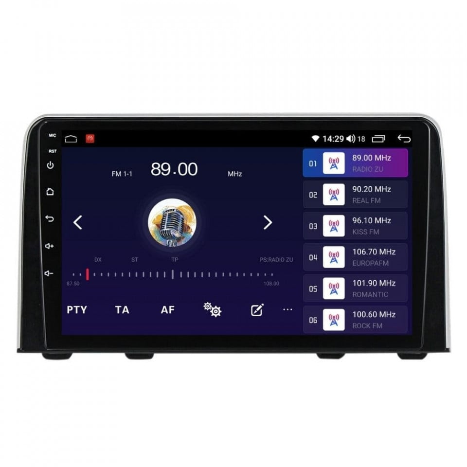 Navigatie dedicata cu Android Honda CR-V V dupa 2018, 8GB RAM, Radio GPS Dual Zone, Display HD QLED 9