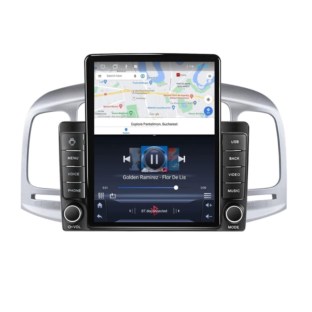 Navigatie dedicata cu Android Hyundai Accent III 2005 - 2010, 2GB RAM, Radio GPS Dual Zone, Touchscreen IPS 9.7