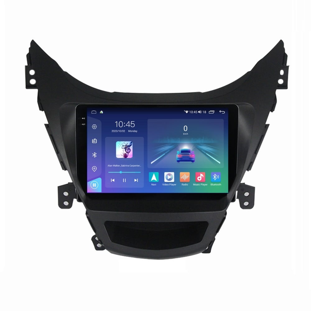 Navigatie dedicata cu Android Hyundai Elantra V 2010 - 2014, 4GB RAM, Radio GPS Dual Zone, Display 2K QLED 9.5