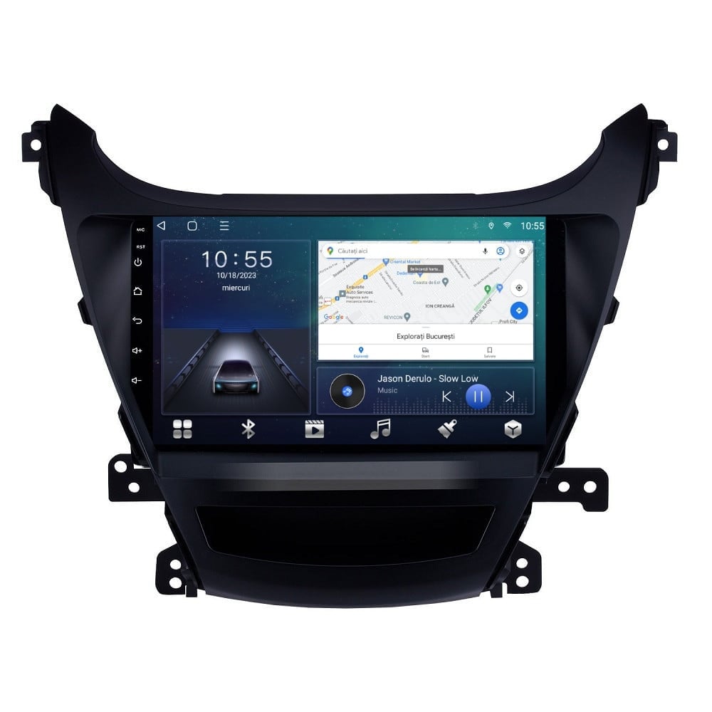 Navigatie dedicata cu Android Hyundai Elantra V 2014 - 2016, 3GB RAM, Radio GPS Dual Zone, Display HD QLED 9