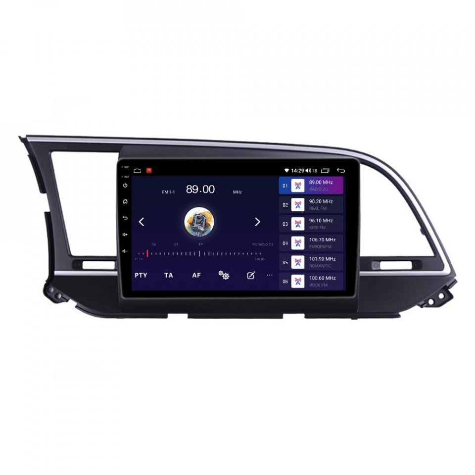 Navigatie dedicata cu Android Hyundai Elantra VI 2015 - 2018, 4GB RAM, Radio GPS Dual Zone, Display HD QLED 9