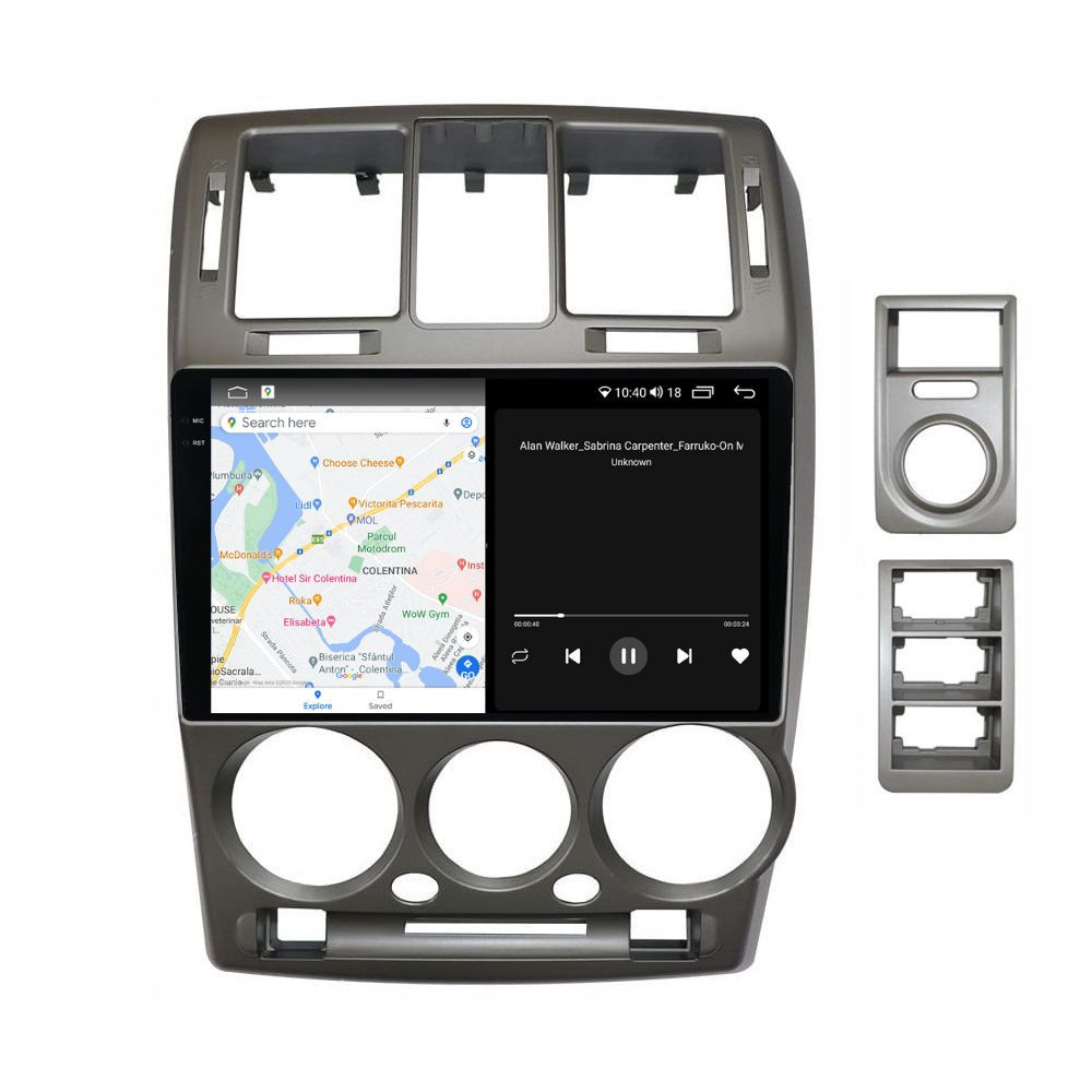 Navigatie dedicata cu Android Hyundai Getz 2001 - 2011, 8GB RAM, Radio GPS Dual Zone, Display 2K QLED 9.5