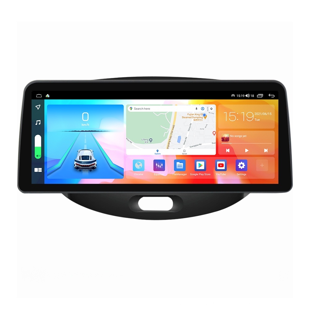 Navigatie dedicata cu Android Hyundai i10 2007 - 2013, 4GB RAM, Radio GPS Dual Zone, Display QLED 12.3