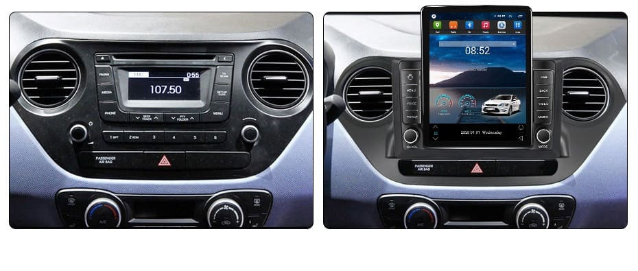 Navigatie dedicata cu Android Hyundai i10 2013 - 2019, 2GB RAM, Radio GPS Dual Zone, Touchscreen IPS 9.7