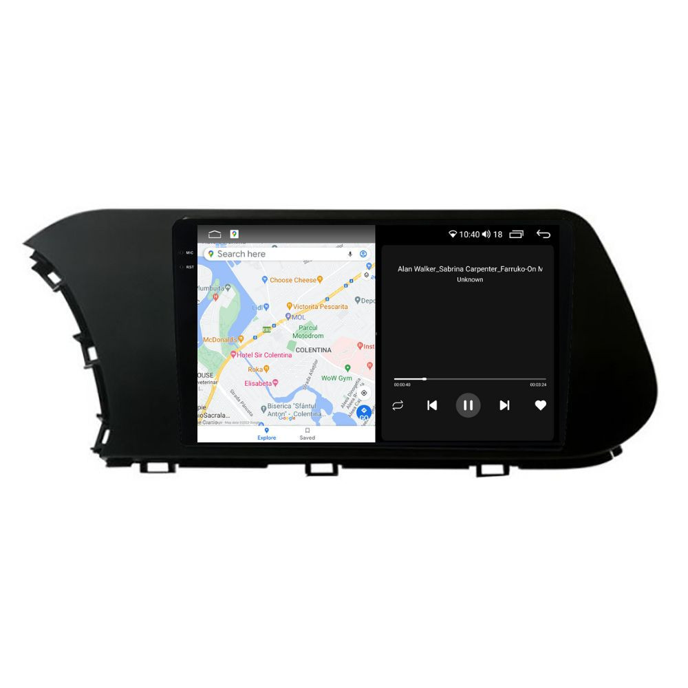 Navigatie dedicata cu Android Hyundai i20 dupa 2020, 4GB RAM, Radio GPS Dual Zone, Display 2K QLED 10.36