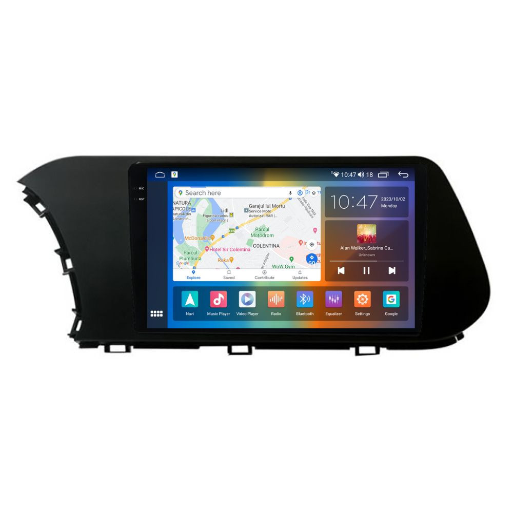 Navigatie dedicata cu Android Hyundai i20 dupa 2020, 8GB RAM, Radio GPS Dual Zone, Display 2K QLED 10.36