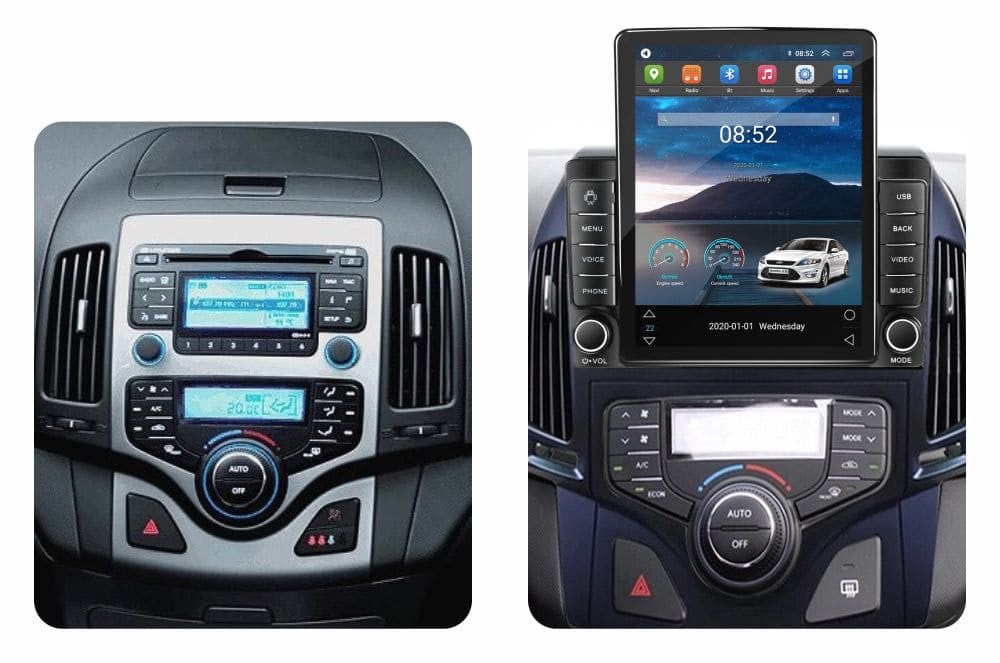 Navigatie dedicata cu Android Hyundai i30 2007 - 2012, clima automata, 2GB RAM, Radio GPS Dual Zone, Touchscreen IPS 9.7