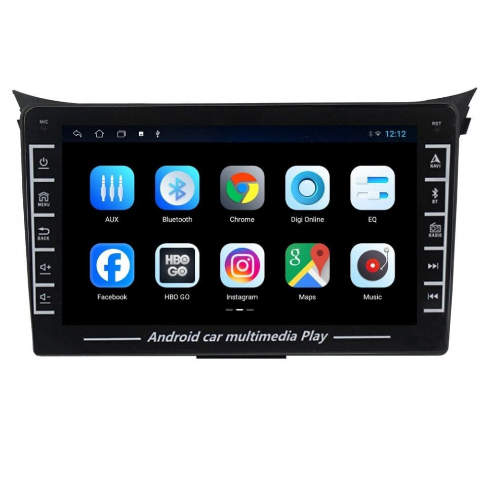 Navigatie dedicata cu Android Hyundai i30 2011 - 2017, 1GB RAM, Radio GPS Dual Zone, Display HD IPS 8