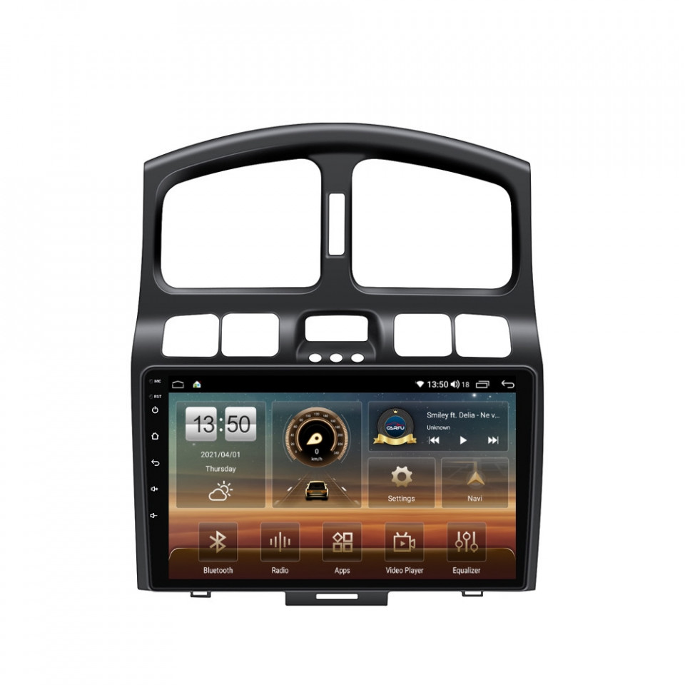 Navigatie dedicata cu Android Hyundai Santa Fe I 2000 - 2006, 4GB RAM, Radio GPS Dual Zone, Display HD QLED 9