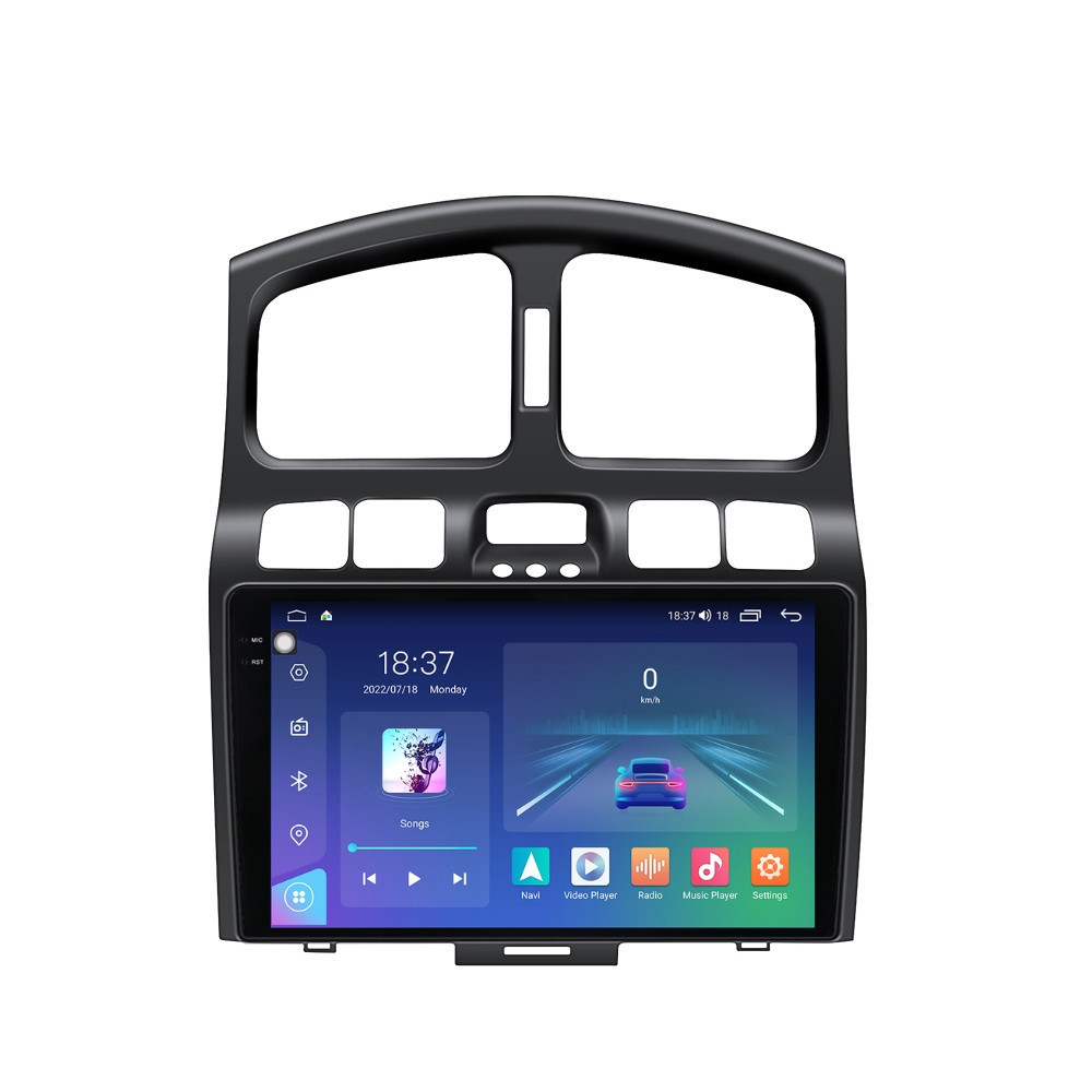 Navigatie dedicata cu Android Hyundai Santa Fe I 2000 - 2006, 8GB RAM, Radio GPS Dual Zone, Display 2K QLED 9.5