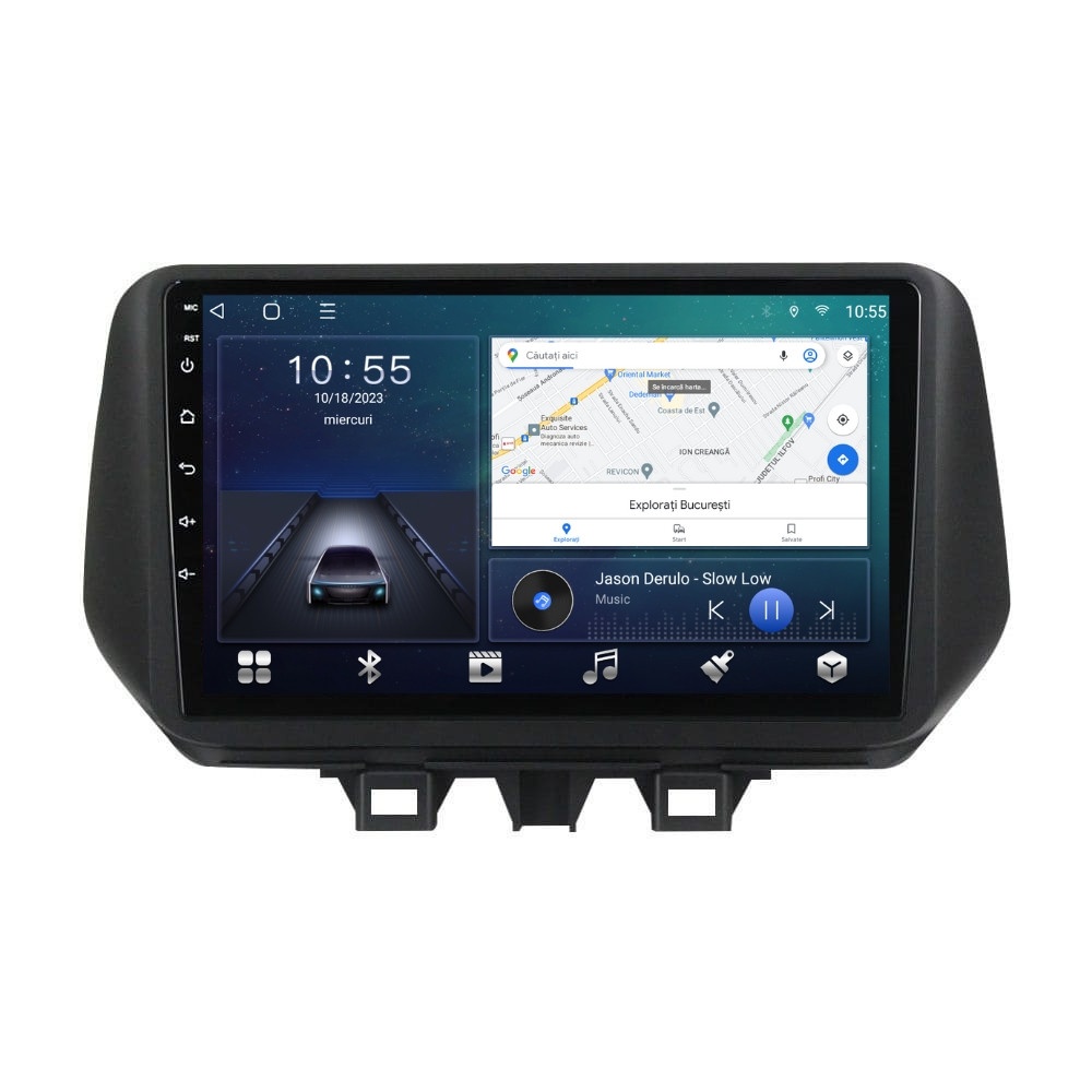 Navigatie dedicata cu Android Hyundai Tucson 2018 - 2020, 2GB RAM, Radio GPS Dual Zone, Display HD QLED 10