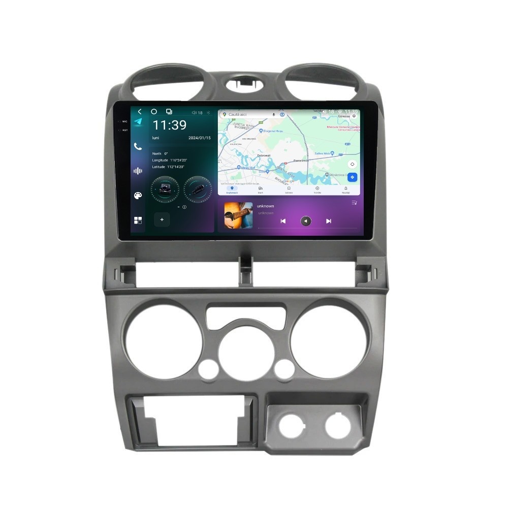 Navigatie dedicata cu Android Isuzu D-Max I 2007 - 2012, 12GB RAM, Radio GPS Dual Zone, Display 2K QLED 9.5