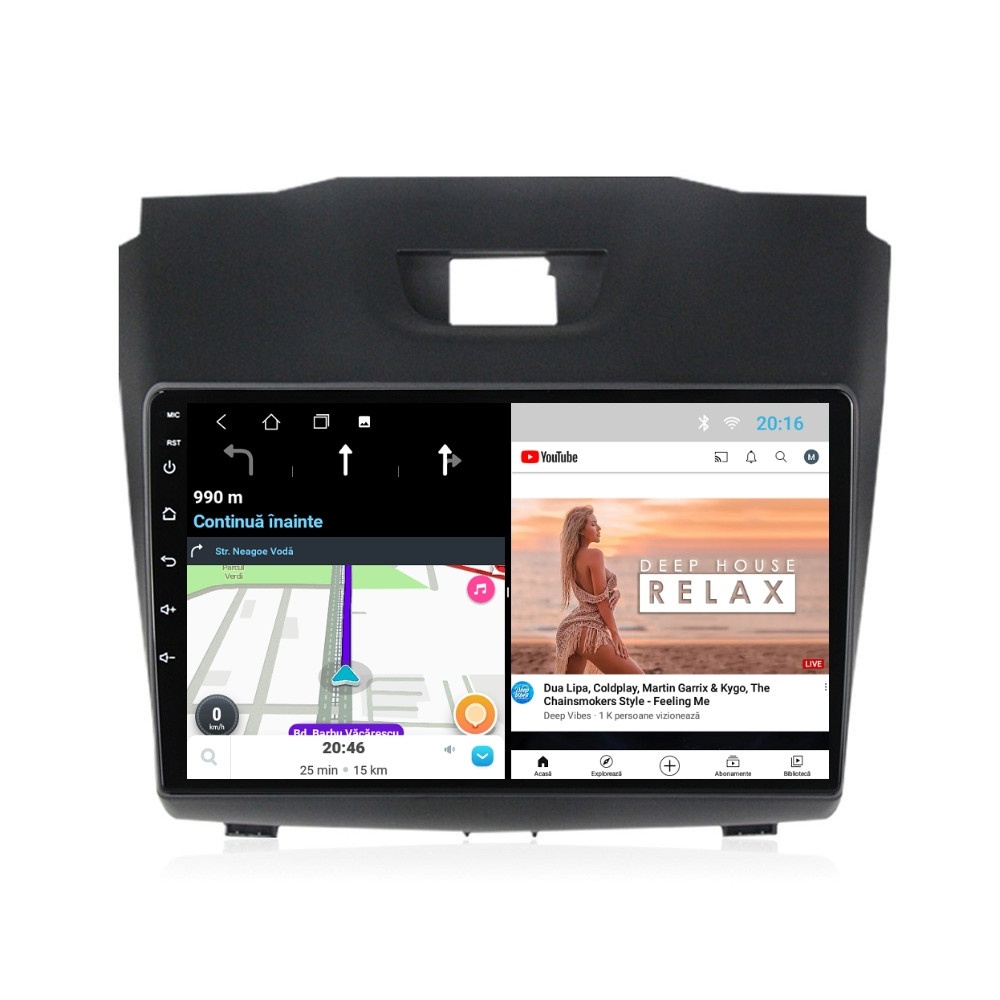 Navigatie dedicata cu Android Isuzu D-Max II 2012 - 2020, 1GB RAM, Radio GPS Dual Zone, Display HD IPS 9" Touchscreen, Internet Wi-Fi, Bluetooth, MirrorLink, USB - Imagine 7