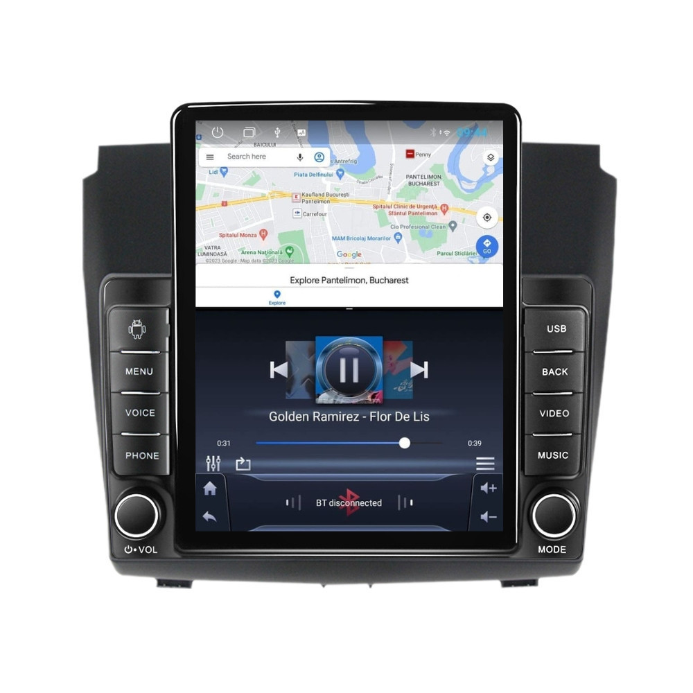 Navigatie dedicata cu Android Isuzu D-Max II 2012 - 2020, 1GB RAM, Radio GPS Dual Zone, Touchscreen IPS 9.7