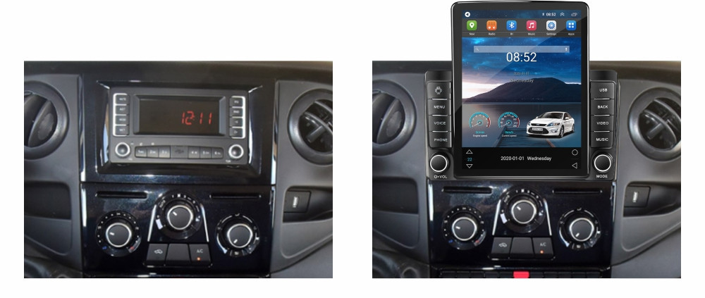 Navigatie dedicata cu Android Iveco Daily 2006 - 2014, 2GB RAM, Radio GPS Dual Zone, Touchscreen IPS 9.7