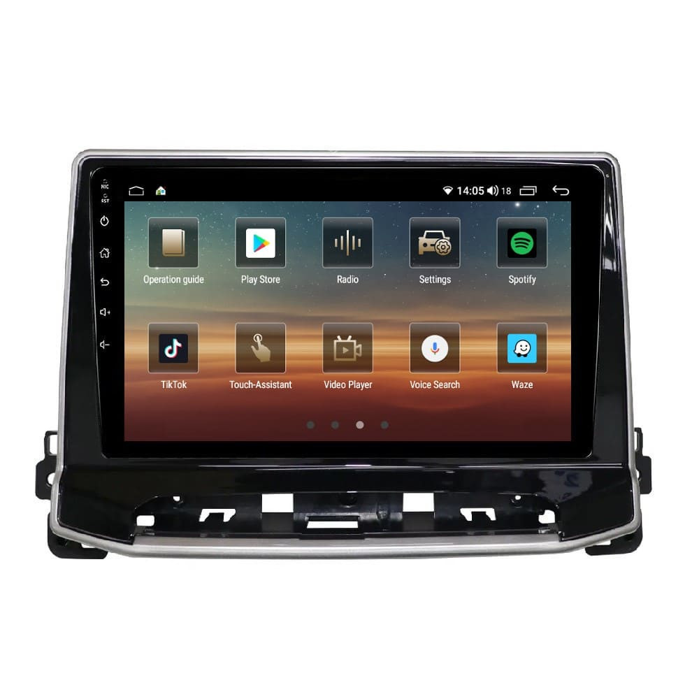 Navigatie dedicata cu Android Jeep Compass II dupa 2021, 6GB RAM, Radio GPS Dual Zone, Display HD QLED 10