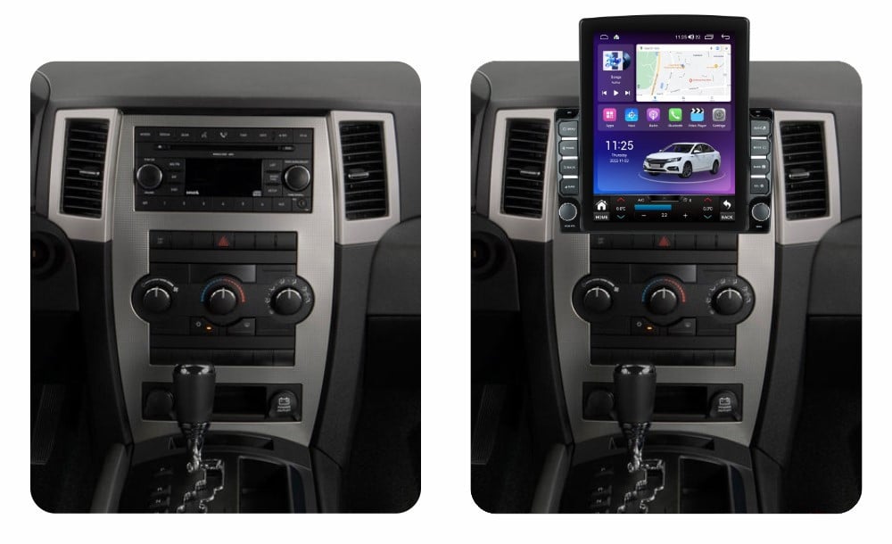 Navigatie dedicata cu Android Jeep Grand Cherokee III 2007 - 2011, 8GB RAM, Radio GPS Dual Zone, Touchscreen IPS 9.7