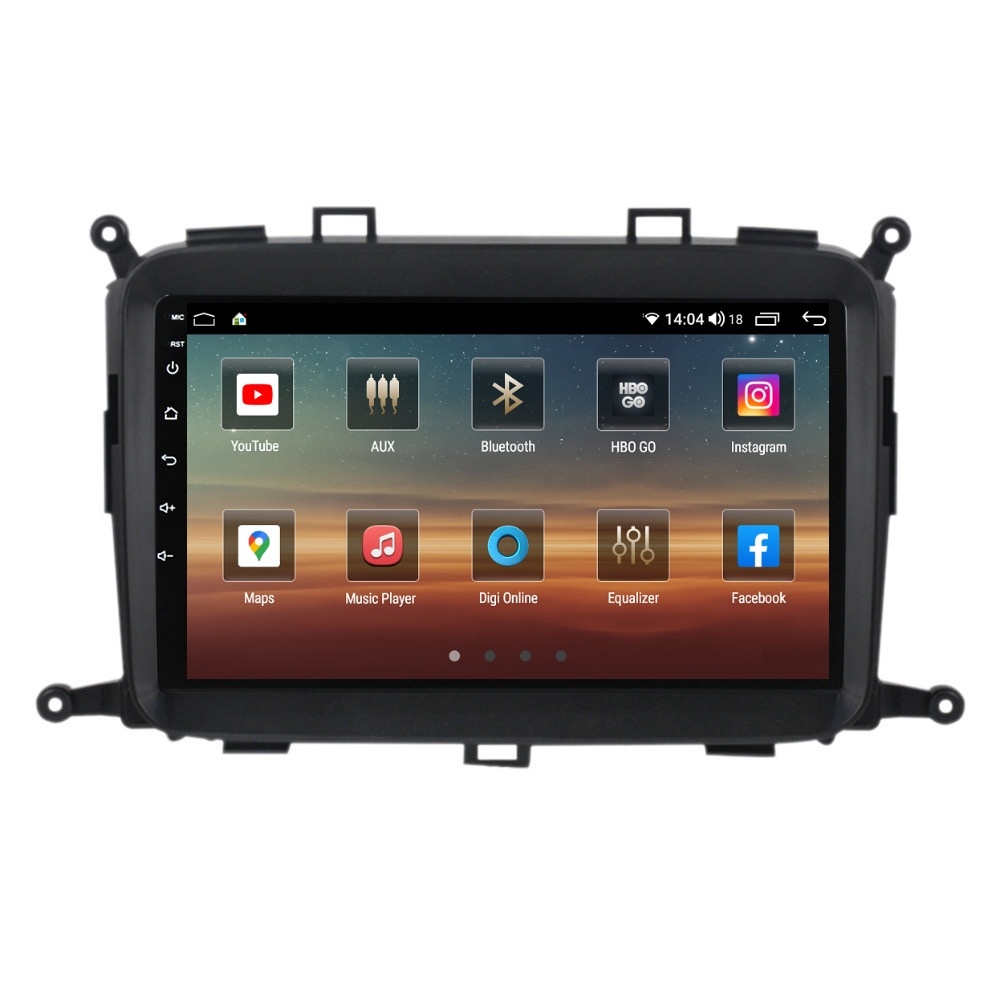 Navigatie dedicata cu Android Kia Carens IV 2013 - 2018, 4GB RAM, Radio GPS Dual Zone, Display HD QLED 9" Touchscreen, Internet Wi-Fi si slot SIM 4G, Bluetooth, MirrorLink, USB - Imagine 2