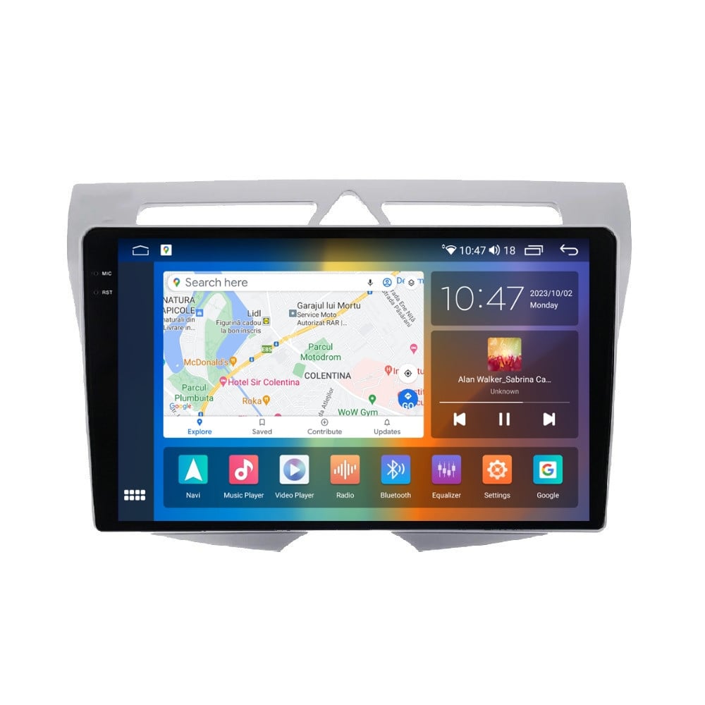 Navigatie dedicata cu Android Kia Picanto I 2007 - 2011, 4GB RAM, Radio GPS Dual Zone, Display 2K QLED 9.5