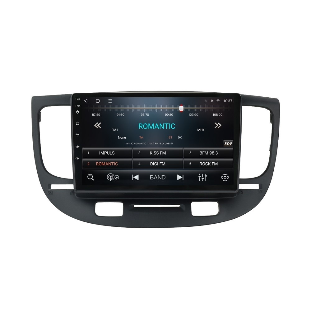 Navigatie dedicata cu Android Kia Rio II 2005 - 2011, 3GB RAM, Radio GPS Dual Zone, Display HD QLED 9