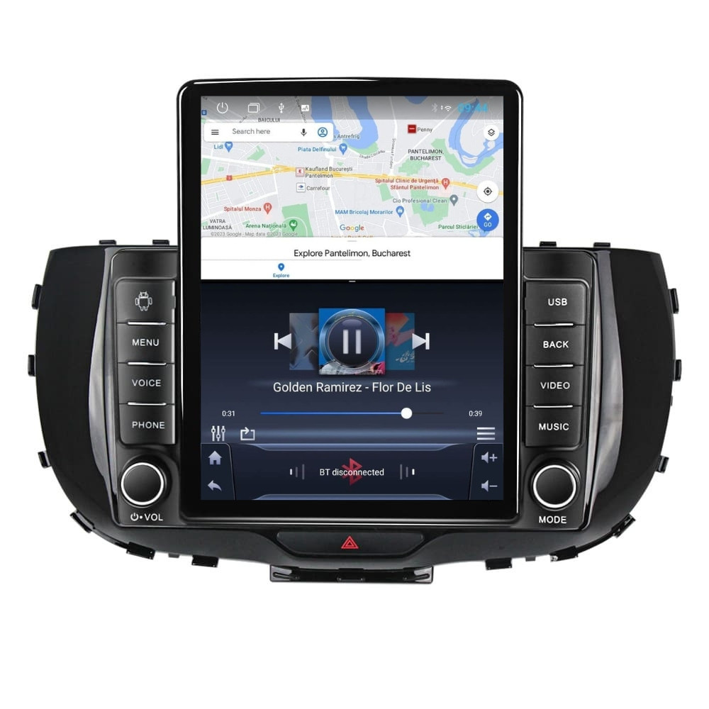 Navigatie dedicata cu Android Kia Soul dupa 2019, 1GB RAM, Radio GPS Dual Zone, Touchscreen IPS 9.7