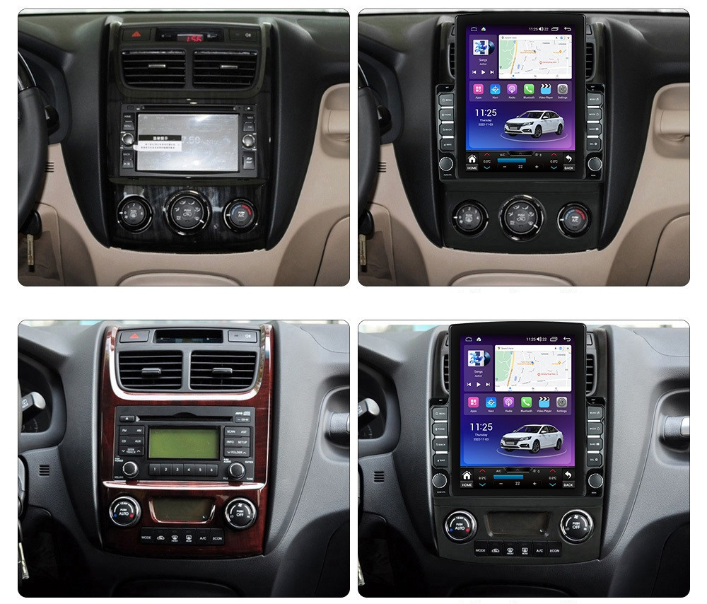 Navigatie dedicata cu Android KIA Sportage 2004 - 2010, 8GB RAM, Radio GPS Dual Zone, Touchscreen IPS 9.7