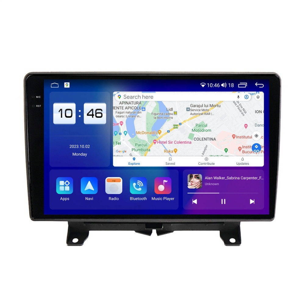 Navigatie dedicata cu Android Land Rover Range Rover Sport I 2005 - 2009, 8GB RAM, Radio GPS Dual Zone, Display 2K QLED 9.5