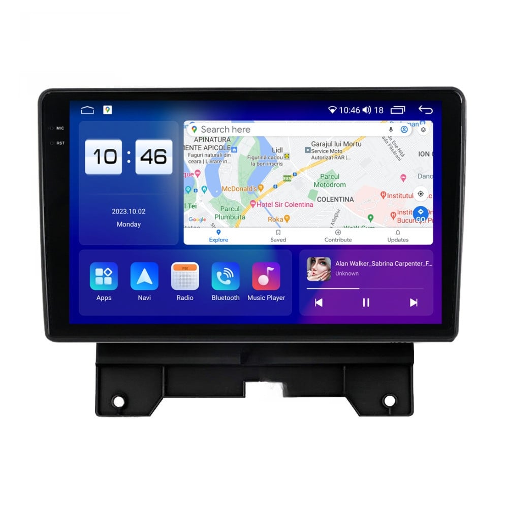 Navigatie dedicata cu Android Land Rover Range Rover Sport I 2009 - 2013, 4GB RAM, Radio GPS Dual Zone, Display 2K QLED 9.5