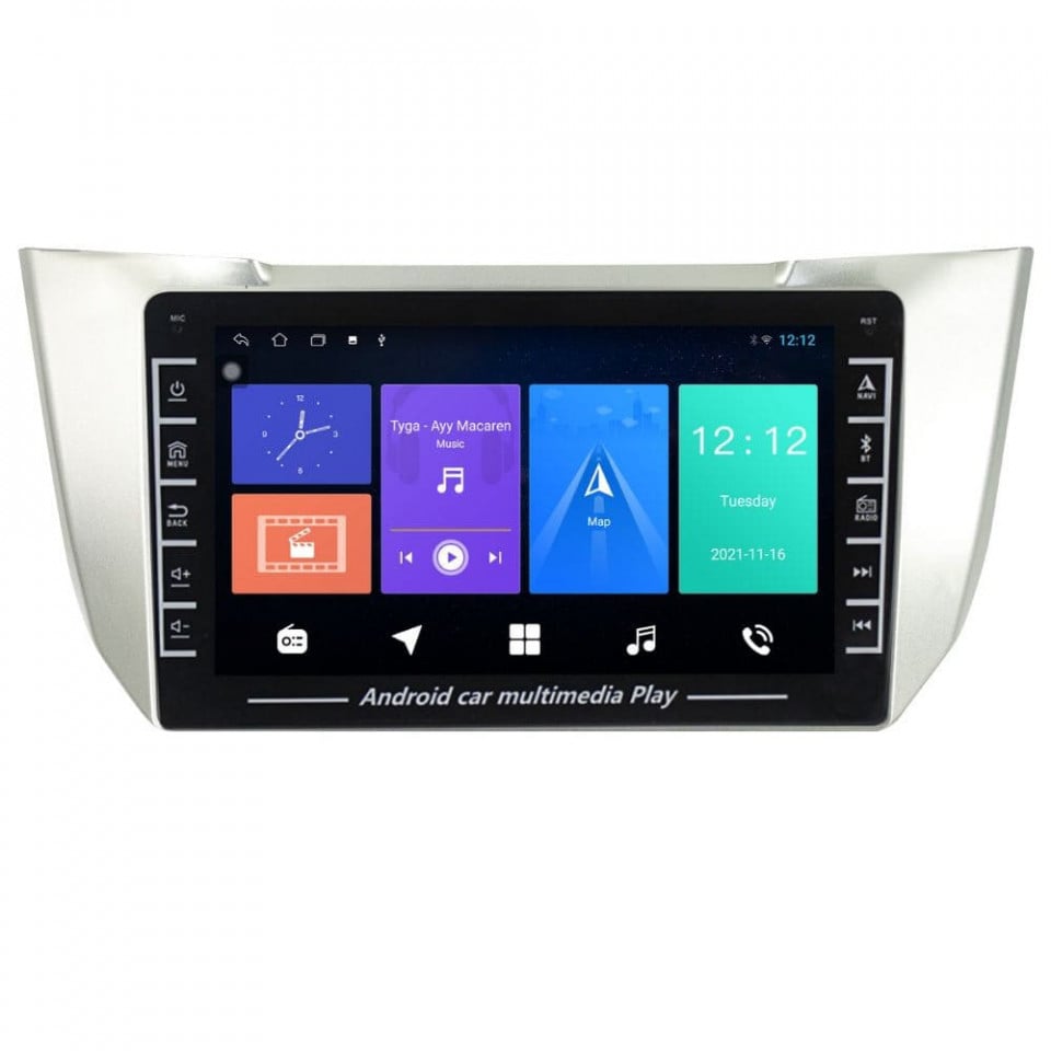 Navigatie dedicata cu Android Lexus RX 2003 - 2009, 1GB RAM, Radio GPS Dual Zone, Display HD IPS 8