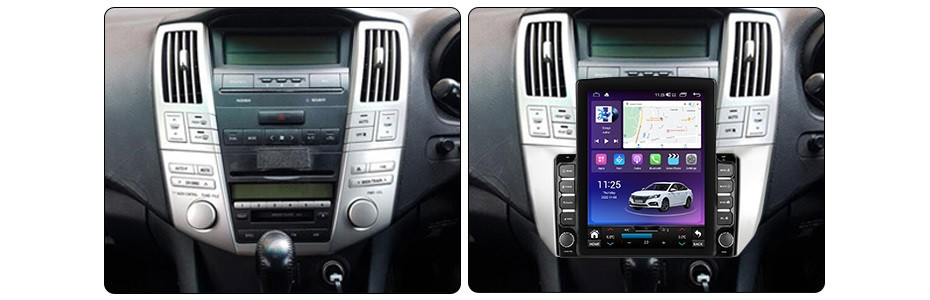 Navigatie dedicata cu Android Lexus RX 2003 - 2009, 8GB RAM, Radio GPS Dual Zone, Touchscreen IPS 9.7