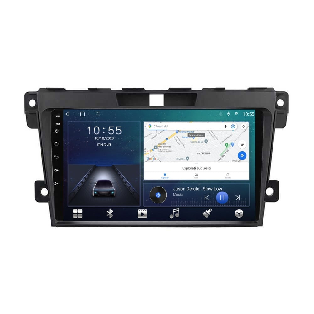 Navigatie dedicata cu Android Mazda CX-7 2006 - 2015, 3GB RAM, Radio GPS Dual Zone, Display HD QLED 9