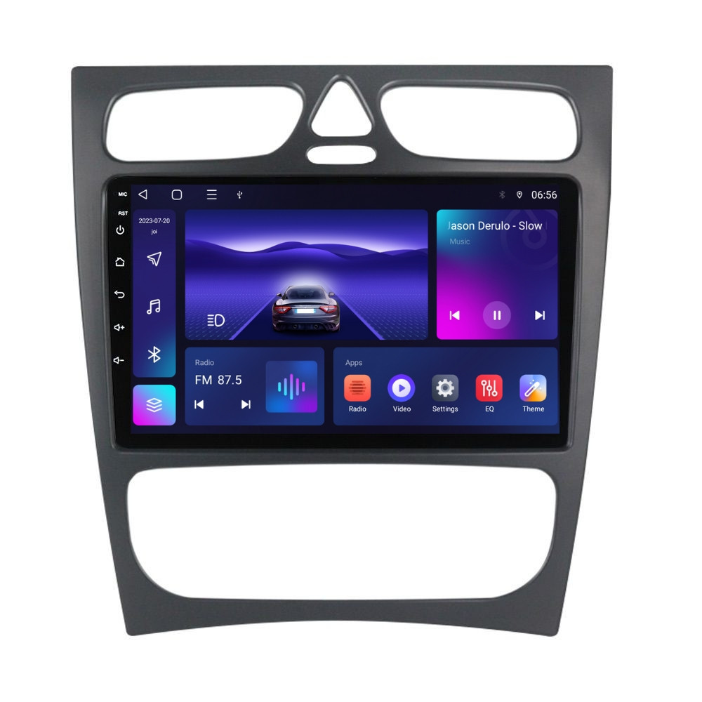 Navigatie dedicata cu Android Mercedes C-Class W203 2000 - 2004, 2GB RAM, Radio GPS Dual Zone, Display HD QLED 9