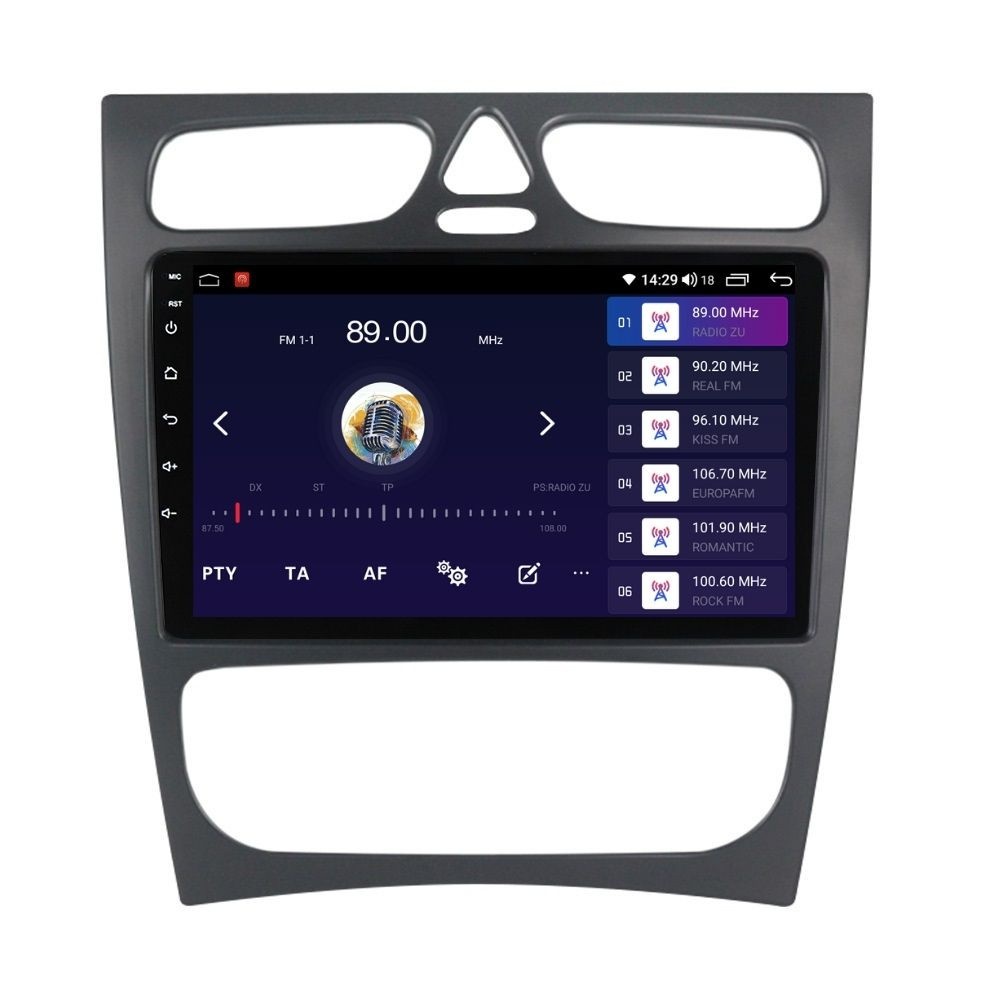 Navigatie dedicata cu Android Mercedes C-Class W203 2000 - 2004, 4GB RAM, Radio GPS Dual Zone, Display HD QLED 9" Touchscreen, Internet Wi-Fi si slot SIM 4G, Bluetooth, MirrorLink, USB - Imagine 4