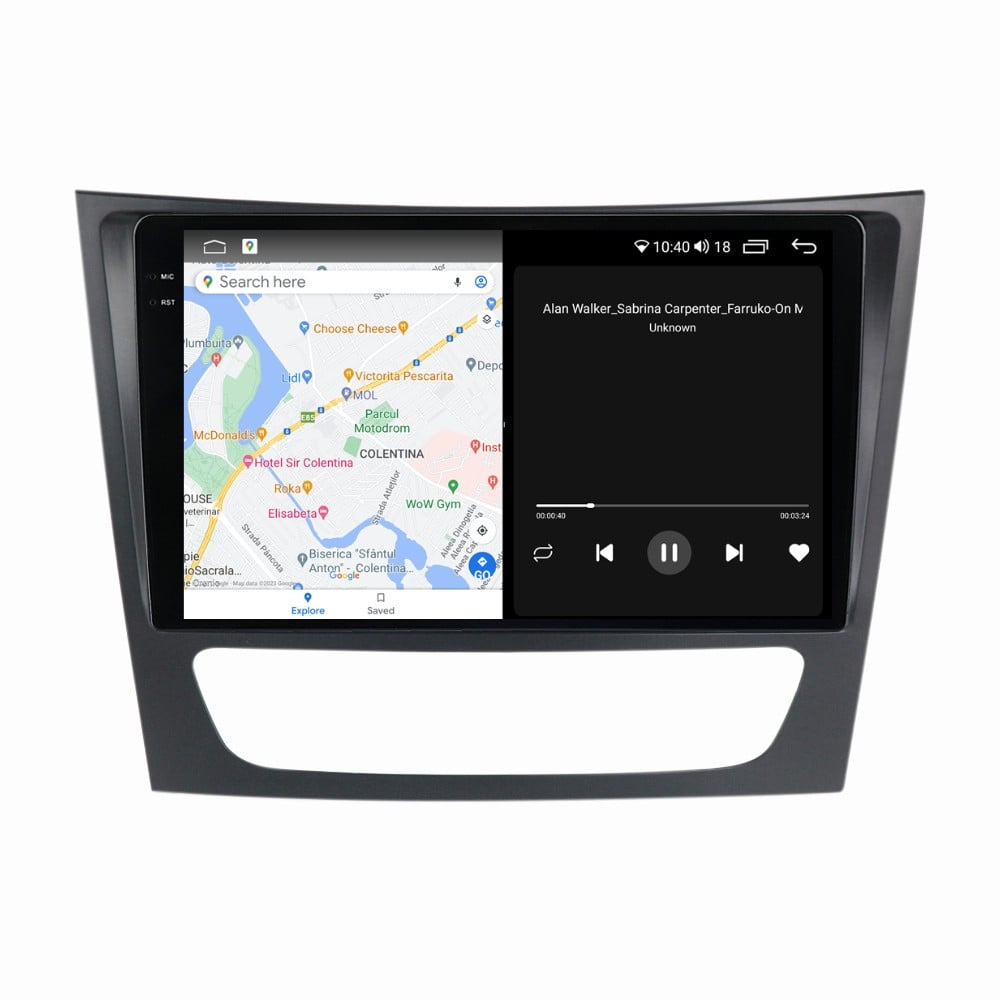 Navigatie dedicata cu Android Mercedes CLS C219 2004 - 2011, 8GB RAM, Radio GPS Dual Zone, Display 2K QLED 9.5