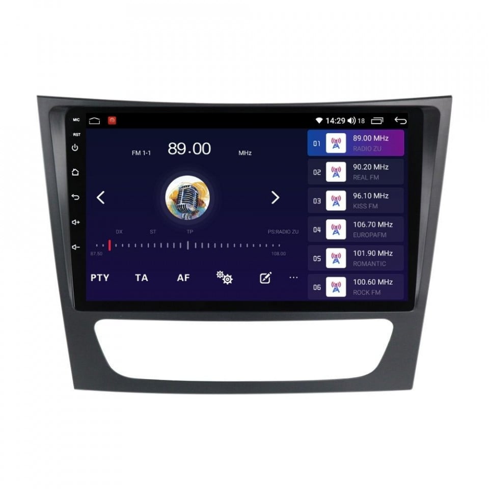 Navigatie dedicata cu Android Mercedes E-Class W211 2002 - 2009, 6GB RAM, Radio GPS Dual Zone, Display HD QLED 9