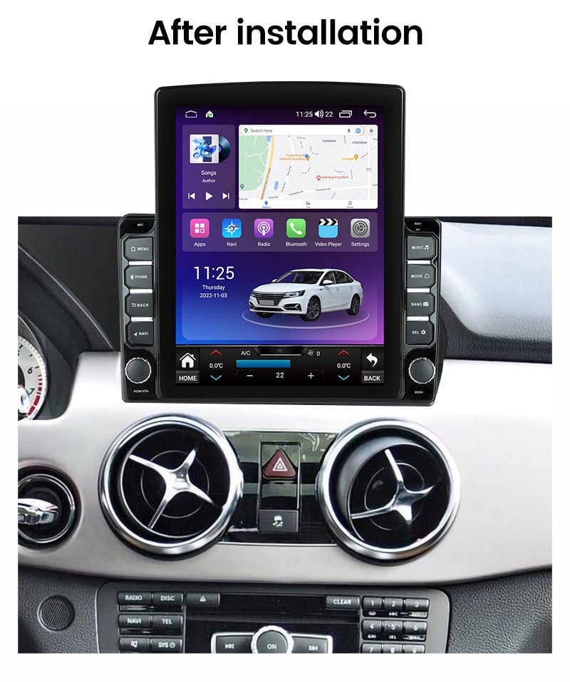 Navigatie dedicata cu Android Mercedes GLK X204 2012 - 2015, 4GB RAM, Radio GPS Dual Zone, Touchscreen IPS 9.7