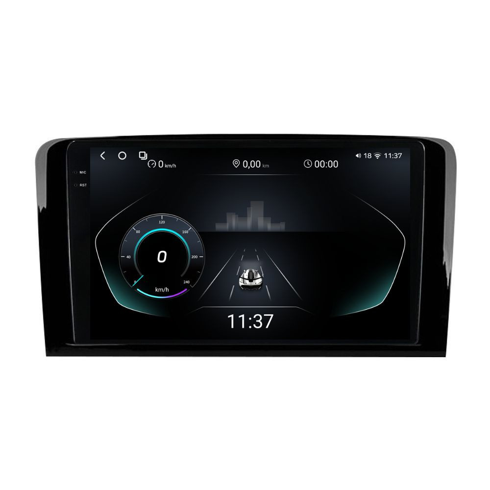 Navigatie dedicata cu Android Mercedes M-Class ML W164 2005 - 2012, 12GB RAM, Radio GPS Dual Zone, Display 2K QLED 9.5